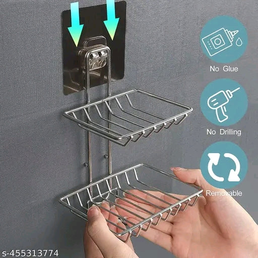 Royal Brothers Wall Mounted Double Layer soap Dish Holder